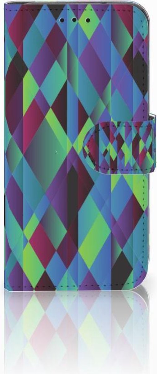 Samsung Galaxy S10e Book Case Abstract Green Blue