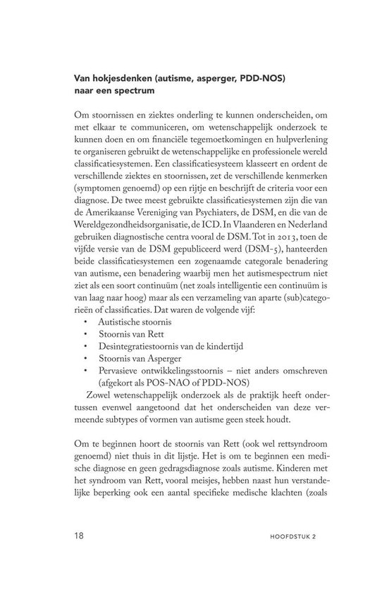 Texte sur l'autisme, l'Asperger et le PDD-NOS sur un spectre.