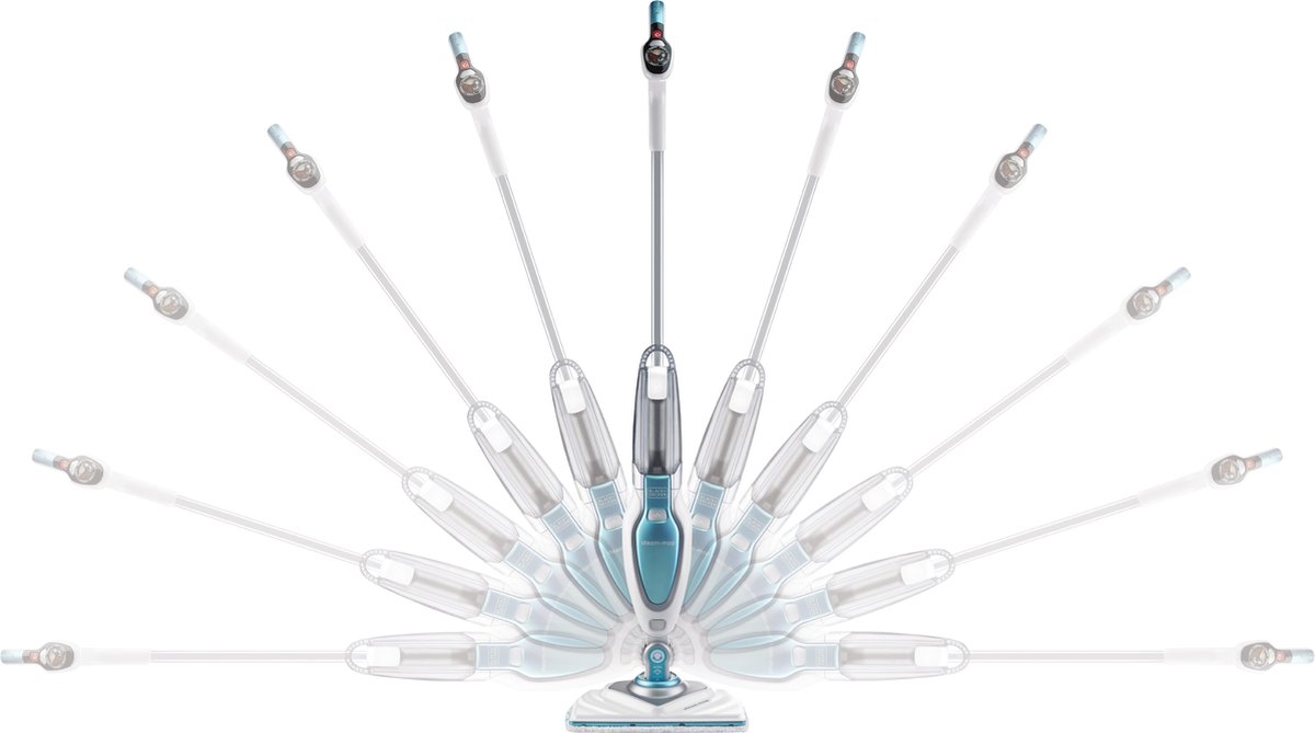 Black & Decker STEAM MOP™ DELUXE met deltavoet en digitale AutoSelect™ technologie in de handgreep – foto 5