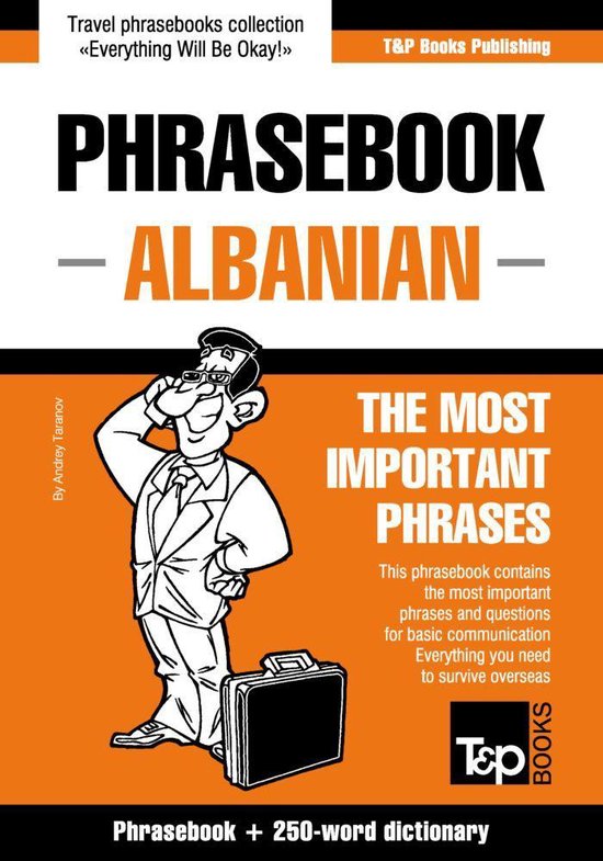 English-Albanian phrasebook and 250-word mini dictionary - cover