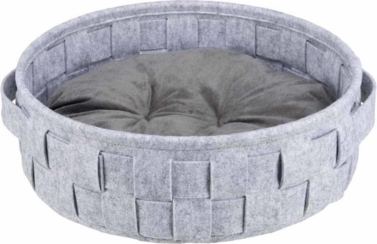 Trixie Lennie Gevlochten Kattenmand Grijs - 45 X 45 CM