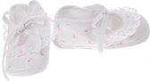 Junior Joy Babyschoenen Newborn Meisjes Wit Met Roos