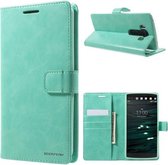 Mercury Blue Moon Wallet Case hoesje LG V10 mint