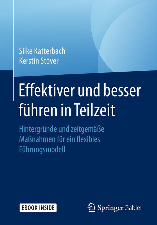 Effektiver und besser Führen in Teilzeit - cover