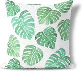 We Maqe tuinkussen aquarel monstera Muchable 45x45 cm