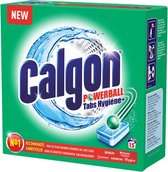 Calgon Wasmiddel tabs Hygiëne+ - anti kalk - 15 tabs