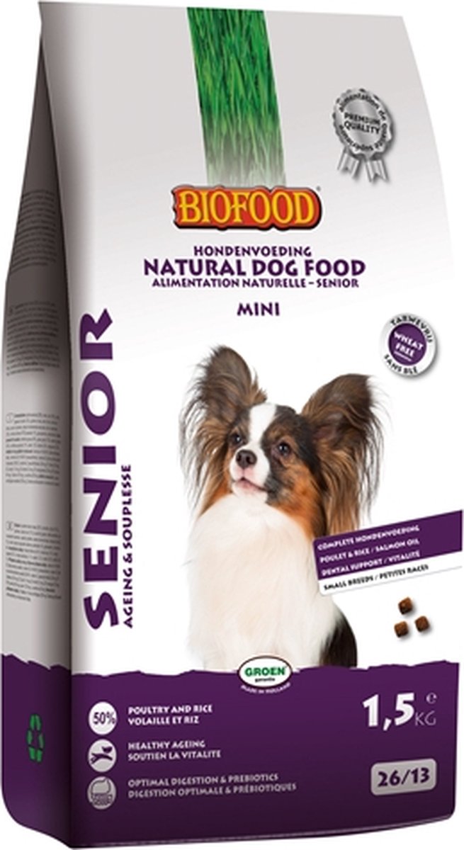 BF Petfood Senior Small Breed - Hondenvoer - 1,5 kg