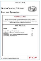 North Carolina Criminal Law and Procedure-Pamphlet 57
