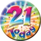 Button 21th Birthday Large 16cm