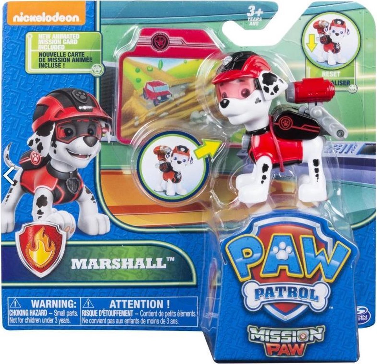 Paw Patrol Pup Pack Marshall Mission Paw action figuur 6 cm