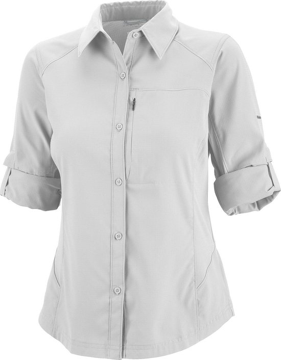 dubbele Gebakjes Brengen Columbia Silver Ridge Long Sleeve Shirt - dames - blouse lange mouwen -  maat M - wit | bol.com