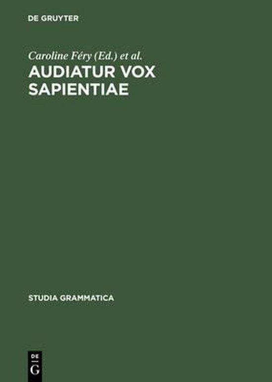 Audiatur Vox Sapientiae - cover