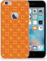 Geschikt voor iPhone 6 Plus | 6s Plus TPU Hoesje Design Batik Orange