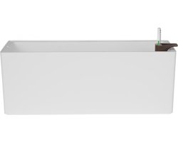 Plantenbak Artevasi - Rimini - 20 x 54 x 20 cm - Wit - Zelfwaterend - Buiten