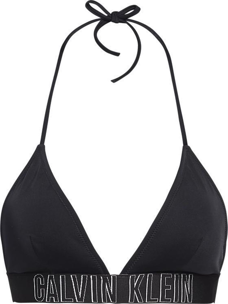 Calvin Klein triangel bikinitop power - zwart-S | bol.com