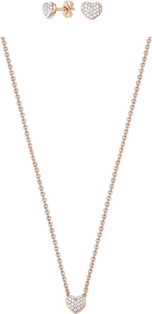 Esprit Geschenkset - Zilverkleurig - Rosékleurig - Ketting + Oorbellen