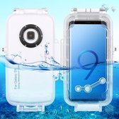 HAWEEL 40m / 130ft onderwater onderwater behuizing onderwatervideo beschermhoes voor Galaxy S9 (wit)