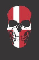 Denmark Flag Danish Skull Notebook Journal