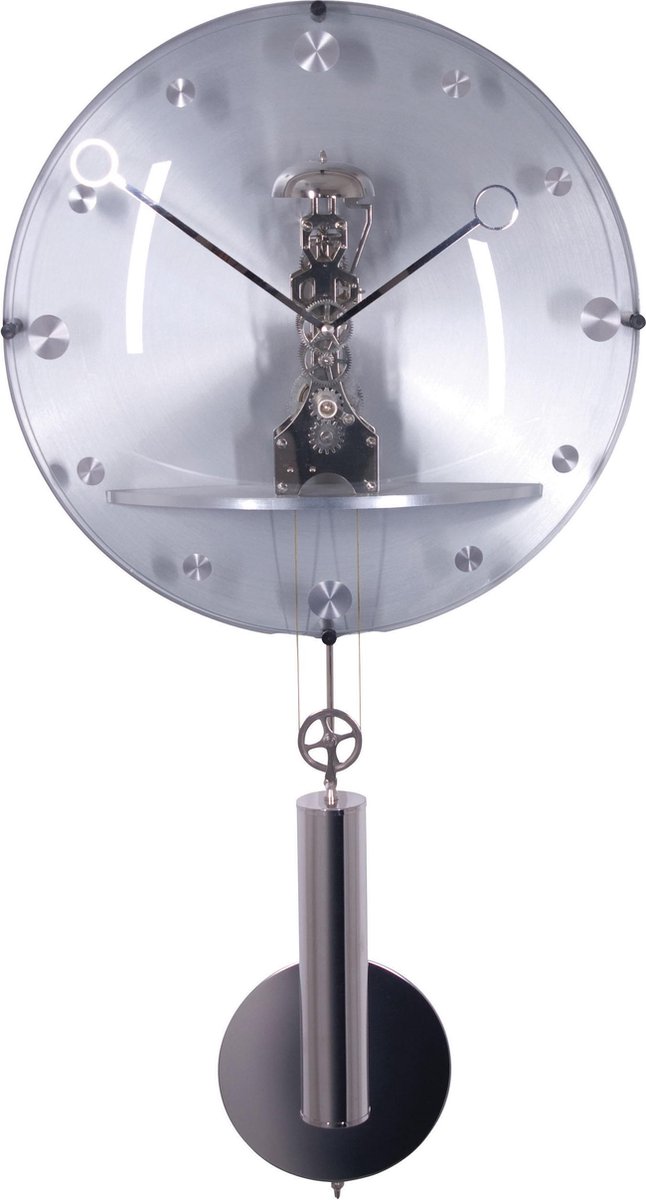 NeXtime Beauty - Klok - Rond - Glas - Ø44 cm - Transparant