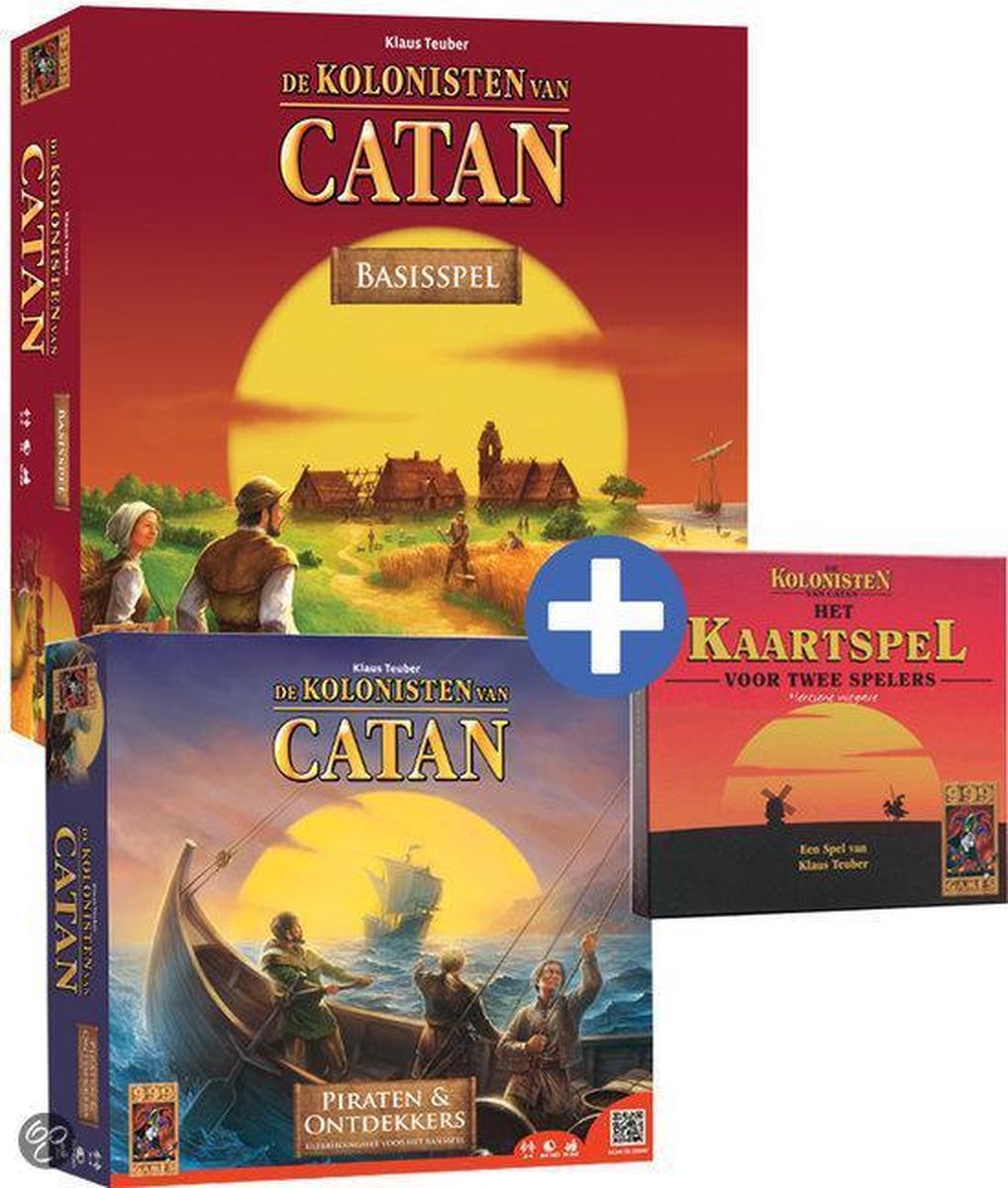 De Kolonisten van Catan voordeelbundel Basisspel + Uitbreiding Piraten & Ontdekkers De Kolonisten van Catan voordeelbundel Basisspel + Uitbreiding Piraten & Ontdekkers