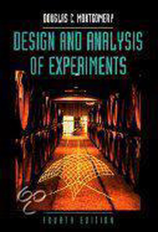 Design and Analysis of Experiments - cover