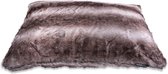 Lex & Max Royal Fur - Coussin pour chien - Rectangle - 100x70cm - Renard argenté