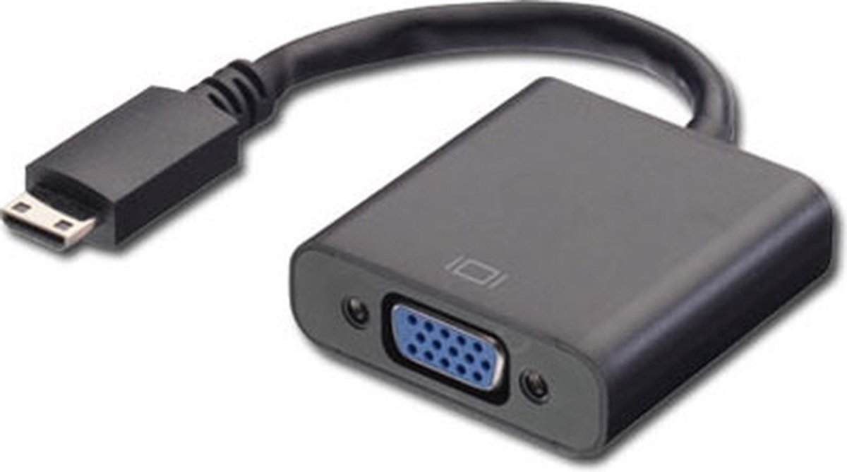 Microconnect HDMIVGAB video kabel adapter 0,15 m HDMI Type C (Mini) VGA (D-Sub) Zwart