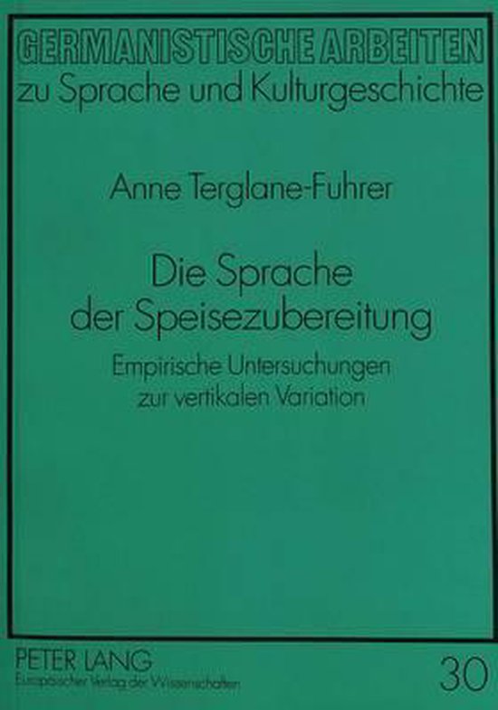 Die Sprache Der Speisezubereitung - cover