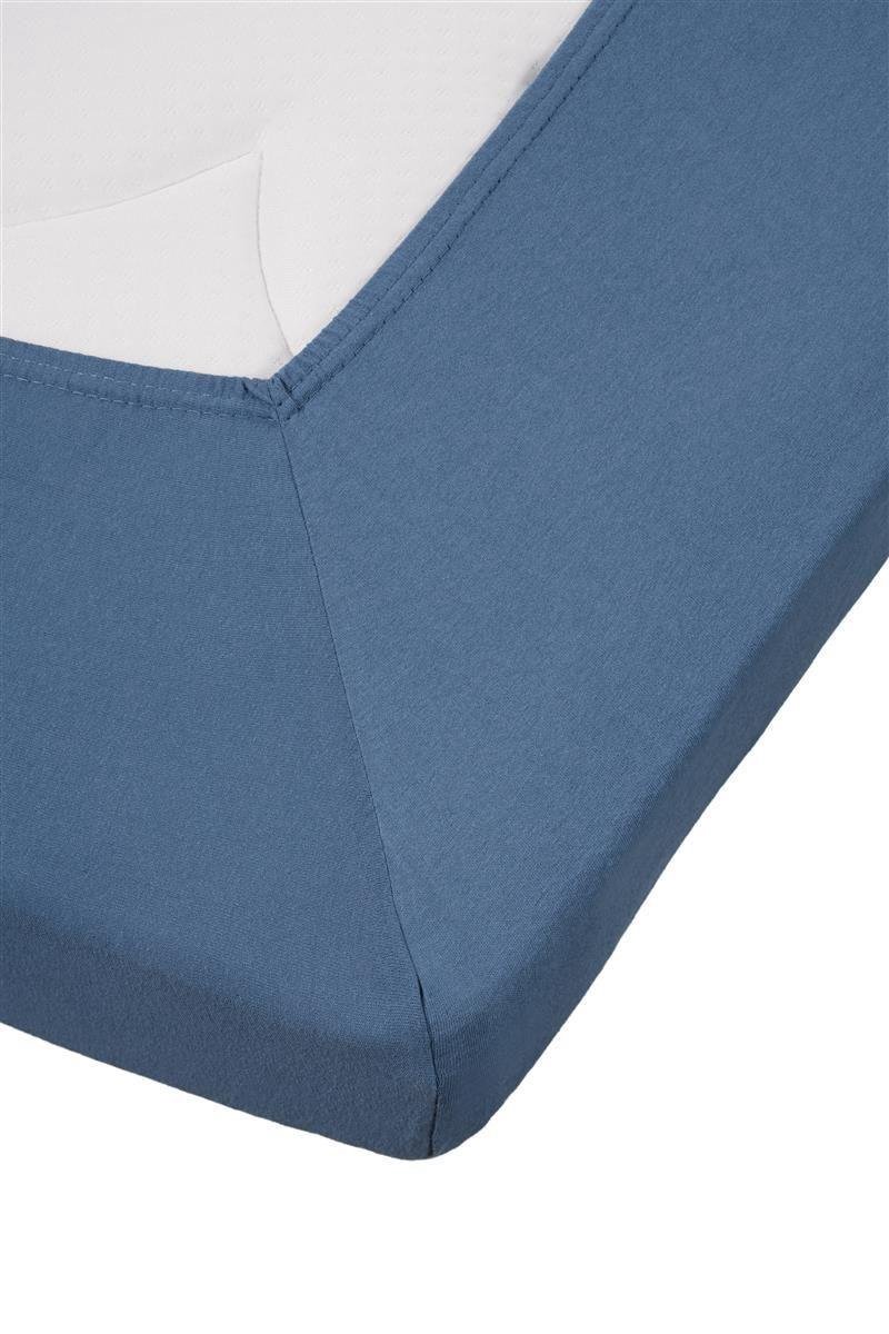 Uitstekende Jersey Topper Hoeslaken Blauw | 140x200 | Heerlijk Zacht En Soepel | Duurzame Kwaliteit