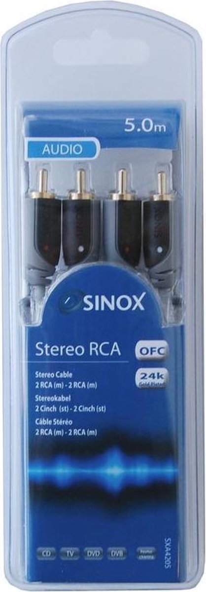 Sinox Sinox Plus Geconfectioneerde AV-kabel