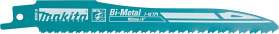 Makita B-05038 Reciprozaagblad - 128 x 7/18TPI - Metaal/Kunststof (5st)