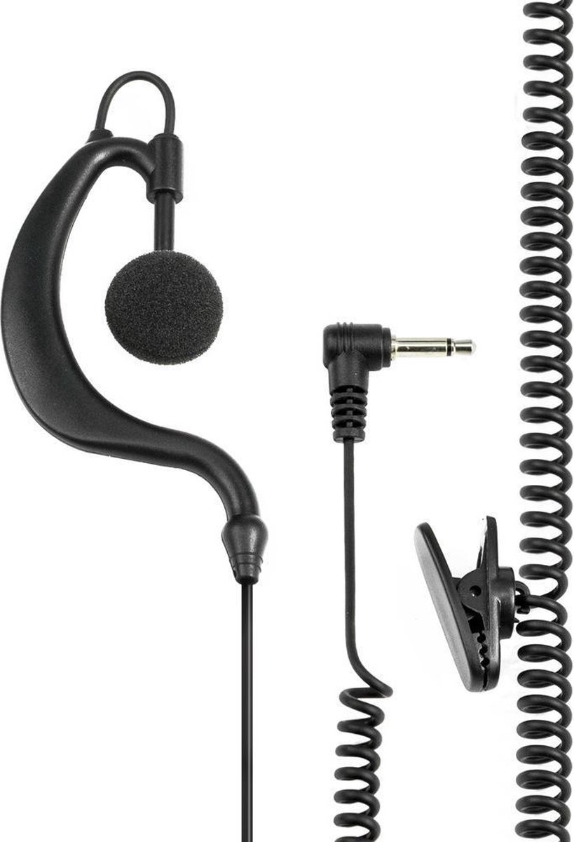 Image of Midland EP21 Monauraal oorhaak Zwart hoofdtelefoon