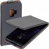 Pearlycase® Eco Flipcase Cover Zwart Hoesje Geschikt voor Samsung Galaxy S9