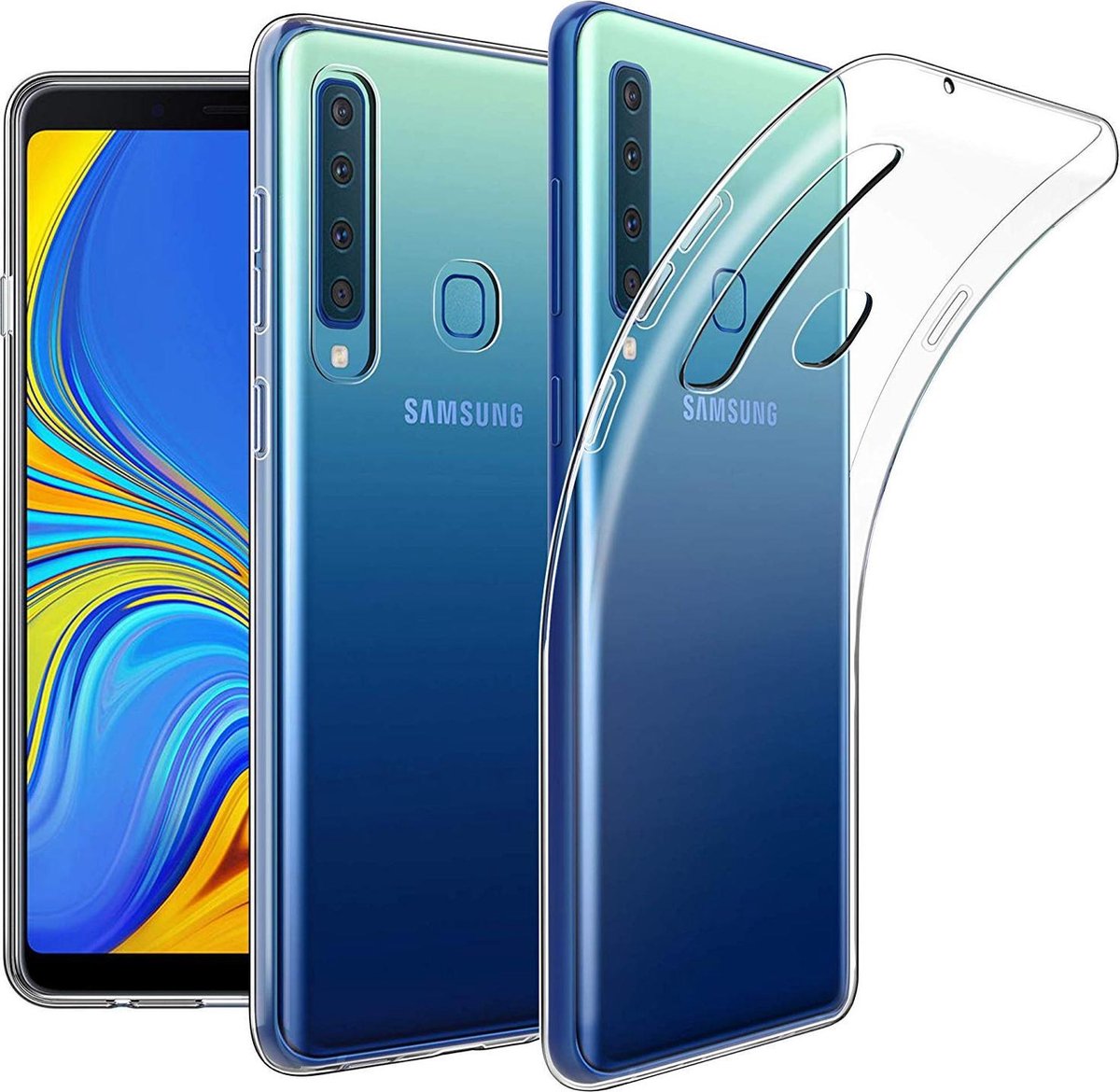 Soft Backcover Hoesje Geschikt voor: Samsung Galaxy A9 2018 - Silicone - Transparant