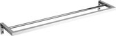Clou handdoekhouder dubbel 60cm QUADRIA croom poli