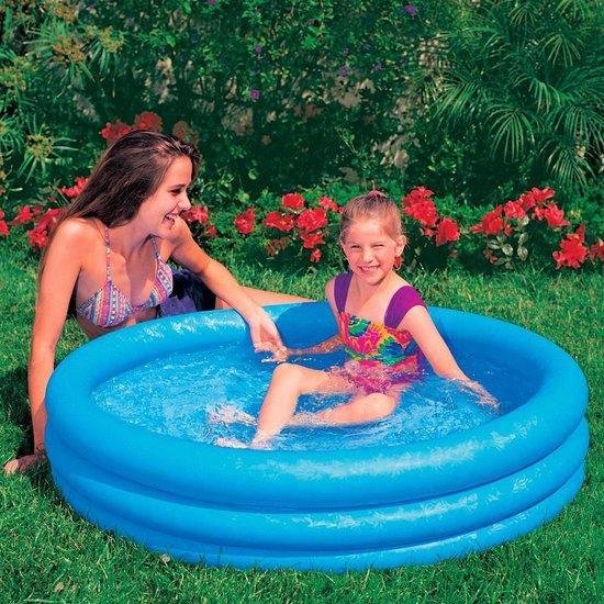 Grande piscine gonflable bleue à 3 anneaux pour enfants à partir de 2 ans -  168x38cm |... | bol