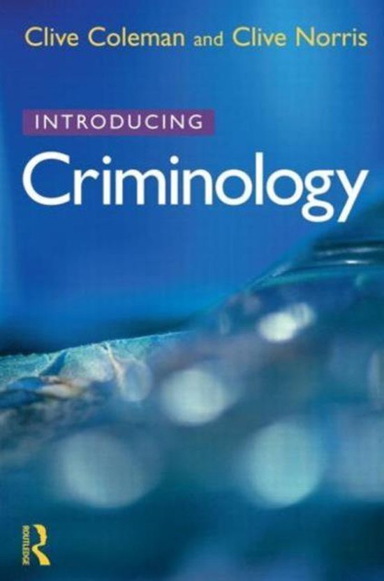Introducing Criminology - cover