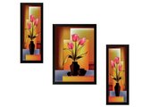 N3 Collecties Blad Kaarsenhouder met drie kopjes in gouden kleur-19cm