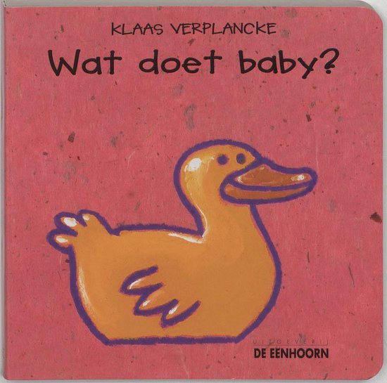 Cover van het boek 'Wat doet baby?' van Klaas Verplancke