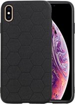 Zwart Hexagon Hard Case voor iPhone XS Max
