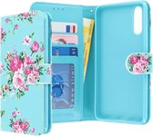 Huawei P20 hoesje - CaseBoutique - Bloemenprint - Kunstleer