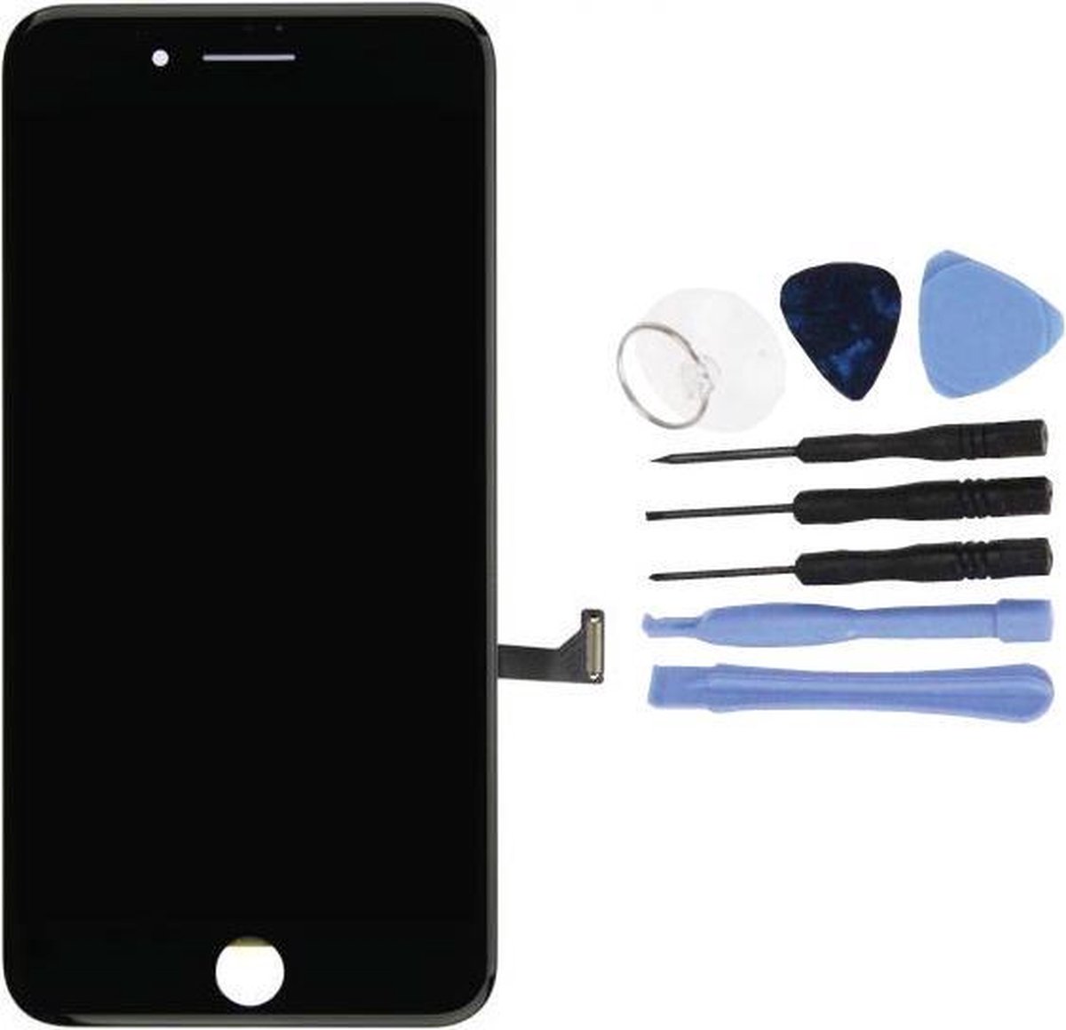 Voor Apple iPhone 7 Plus - Volledig Scherm (Touchscreen + LCD) - AA+ Kwaliteit - Zwart & Tools