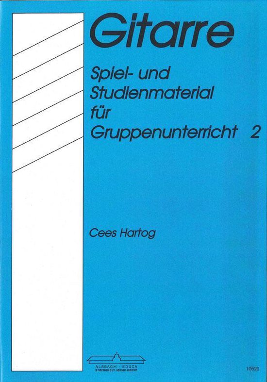 Boek met de titel Gitarre Spiel- en Studienmaterial für Gruppenunterricht 2.