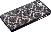 iPhone 5/5s/SE hoesje -Damask motief zwart -Zwart