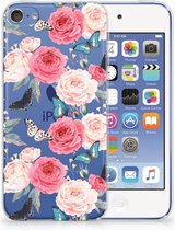 Geschikt voor iPod Touch 5 | 6 Uniek TPU Hoesje Butterfly Roses