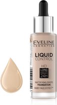 Eveline Cosmetics Liquid Control Foundation With Dropper 020 Rose Beige 32ml.