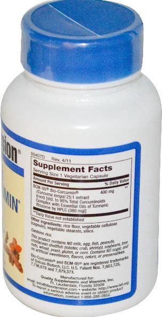 Life Extension Bio Curcumin Review – YAXN