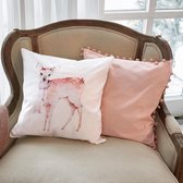 LOBERON Kussenhoes, set van 2 Dacio roze/wit