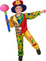 LUCIDA - Bont clown kostuum voor jongens - S 110/122 (4-6 jaar)