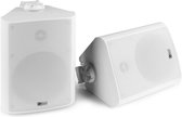 Speakerset, geschikt voor buiten - Power Dynamics BC50V witte speakerset voor 100V systemen en 8 Ohm - 120W